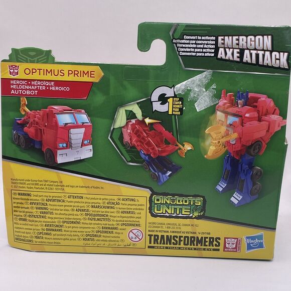 Transformers Bumblebee Cyberverse Adventure OPTIMUS PRIME Energon Axe Attack NEW - Picture 3 of 6